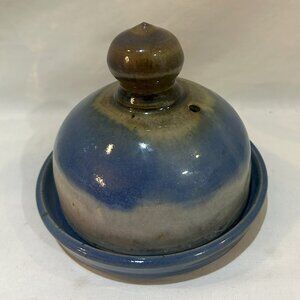 Nichols Pottery Studio North Carolina Butter Dish Cheese Dome Signed Dated 2017